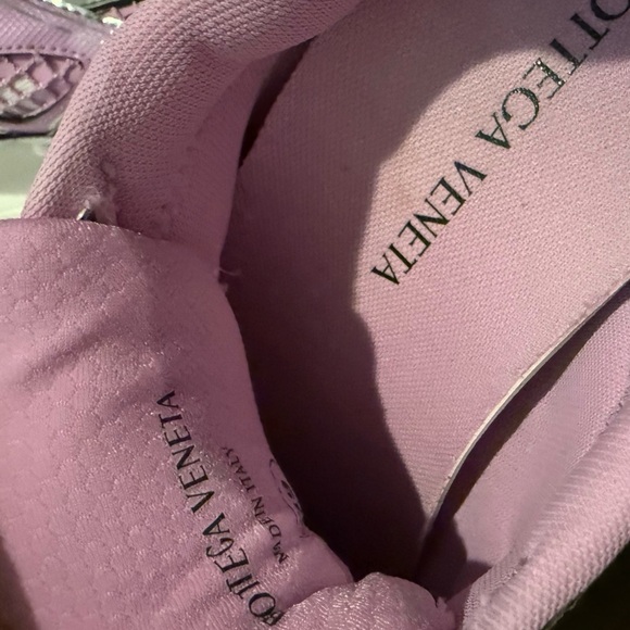 Bottega Veneta Pink and White Orbit Sneakers - Picture 8 of 15